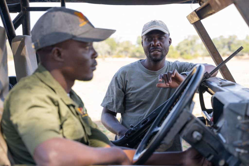 Mwamba Sichande, wildlife veterinarian.