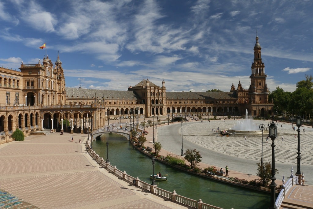 The streets of Seville are often empty during the hottest hours of the day, as temperatures often exceed 40C.