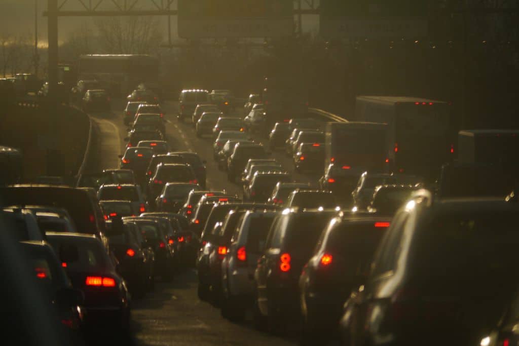 Traffic jam; air pollution; smog