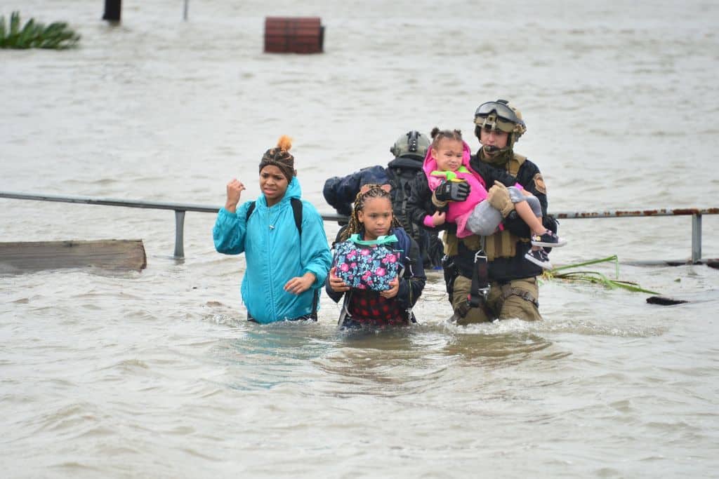 AMO rescue operations after a flood