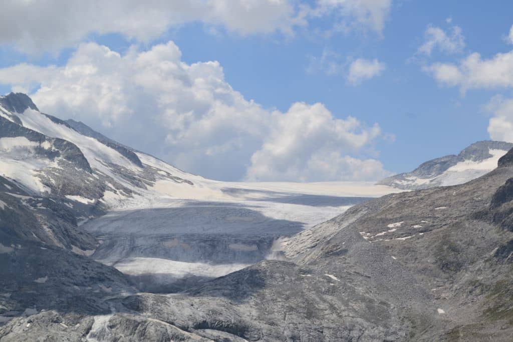 Since the end of the 19th century, the Adamello glacier has retreated by approximately 2.7 kilometres.