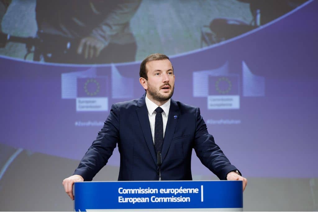 Virginijus Sinkevičius,  European Commissioner for the Environment, Oceans and Fisheries.