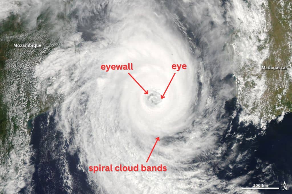 Structure of tropical cyclones